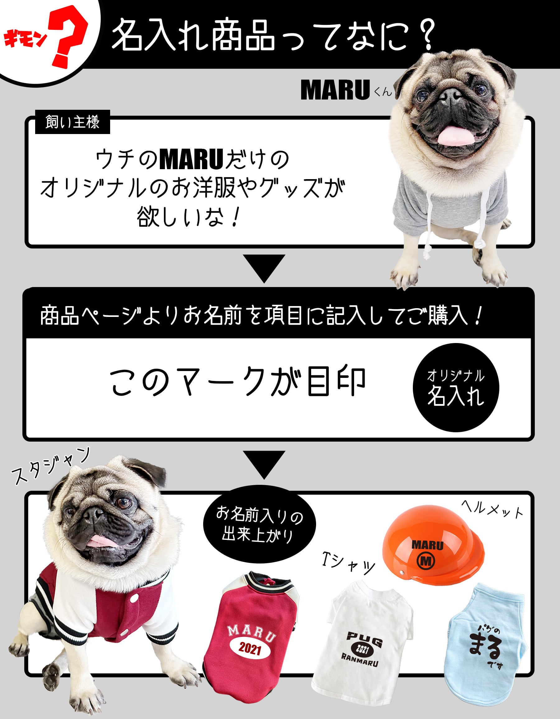 まそん様ご確認用 フレブル パグ 名札 名入れフレブルちゃん ジャージ 