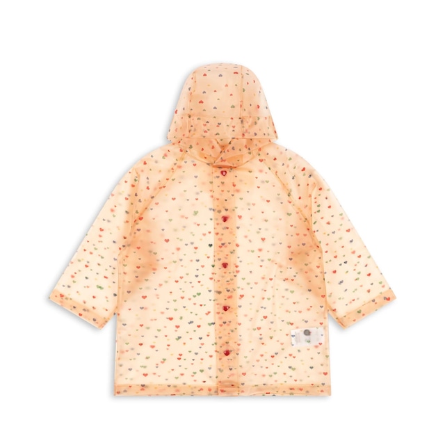 Konges Sløjd / brume raincoat - multi heart（2y,3y,4y）