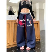 ストリート  刺繍スウェットパンツ P369