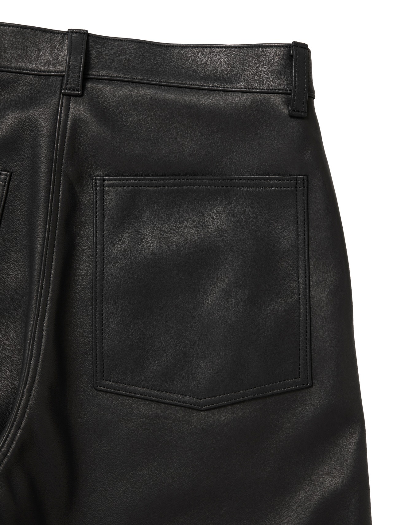 Sheep Leather Wide Leg Pants