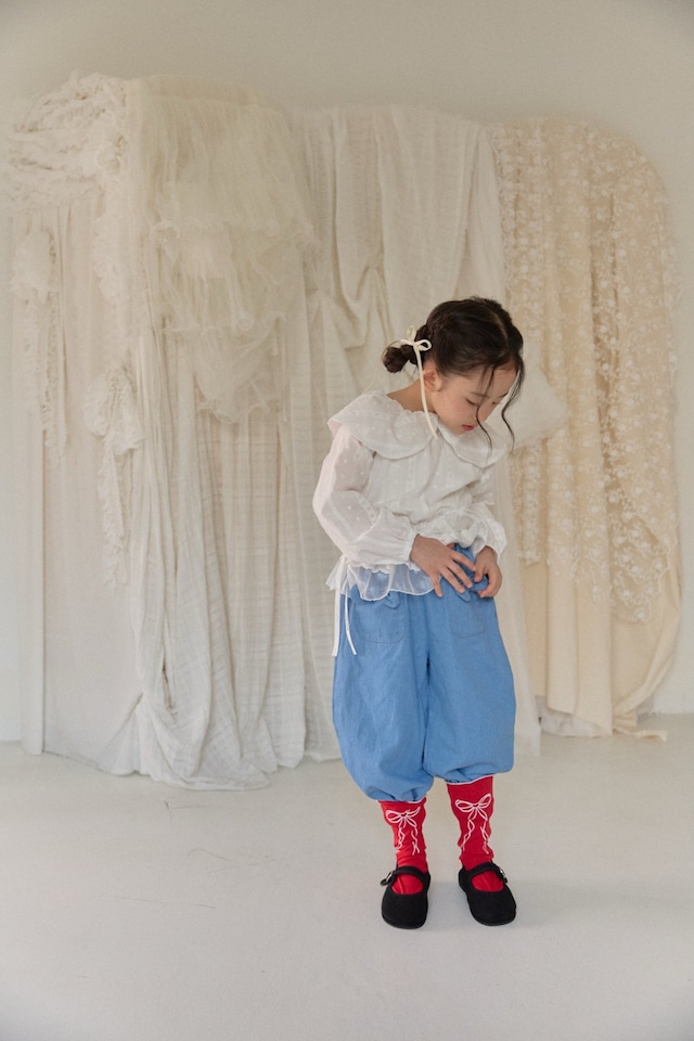 ※お洋服と同梱限定※【1/26〆予約】<berryberry> Ribbon knee socks