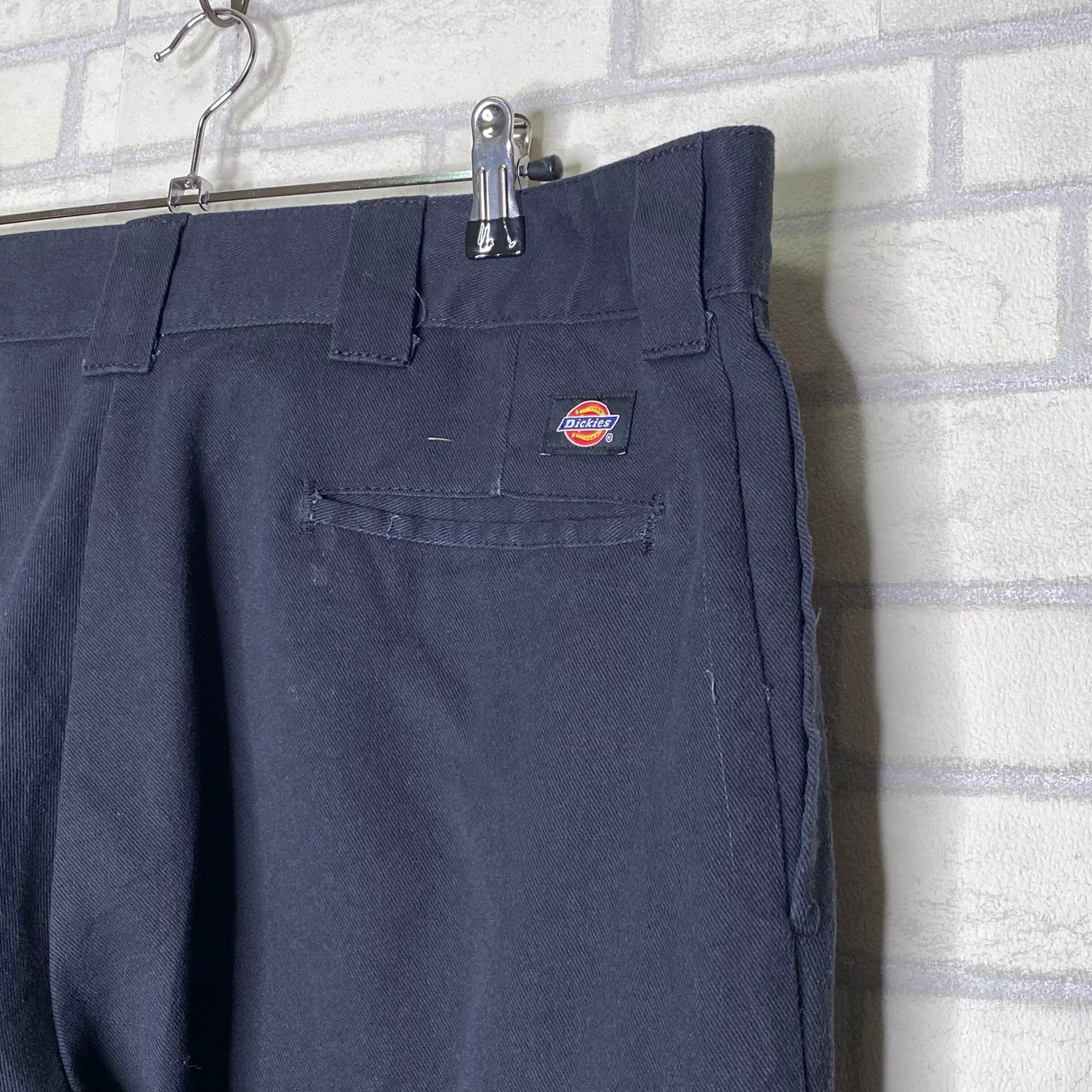 ダブルニー】W40×L30 Dickies ワークパンツ 極太 コットンパンツ 