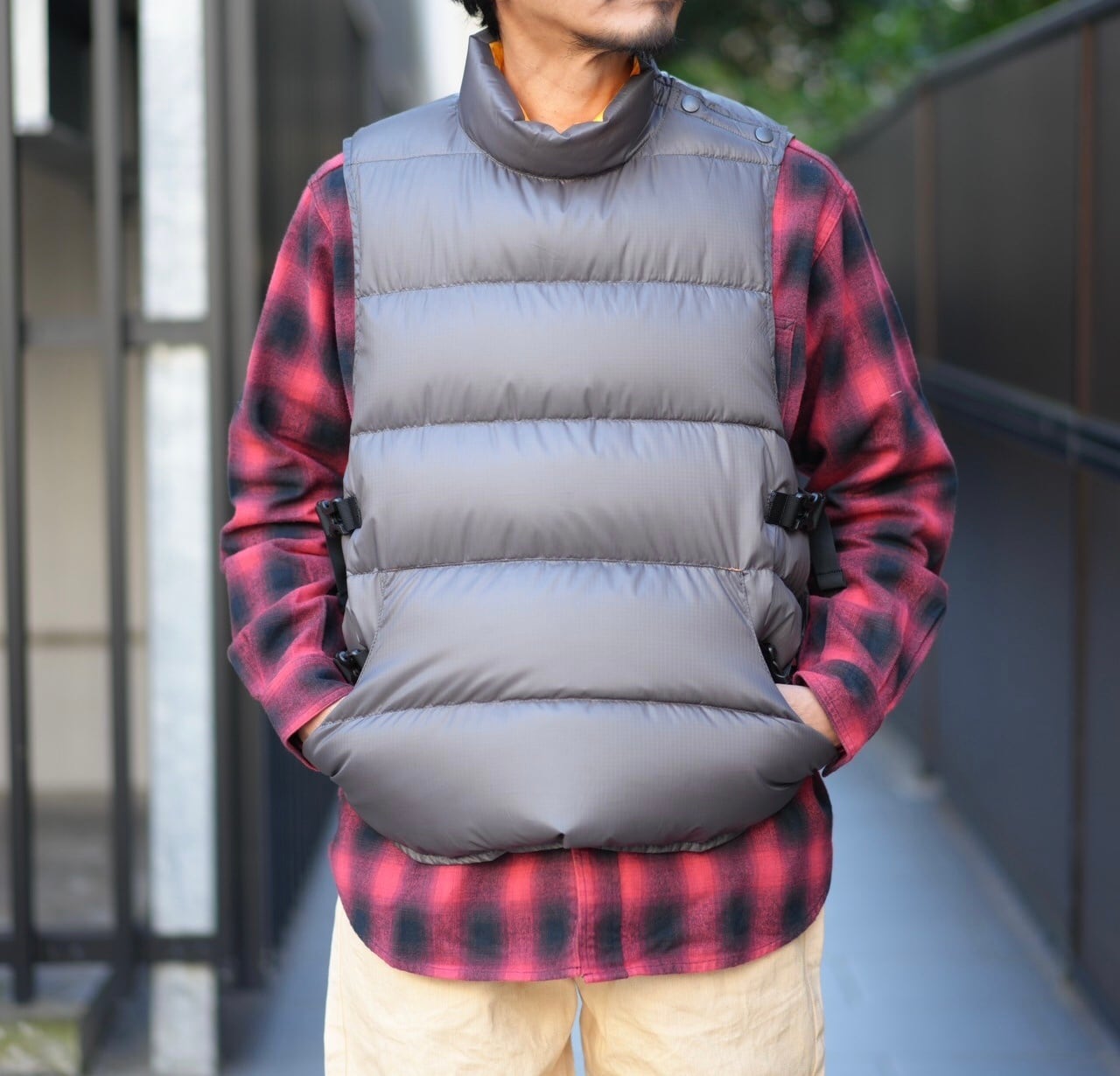 Riprap(リップラップ) / DOWN NOT LIFE JACKET -GRAY/YELLOW-(RRJ1604