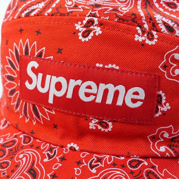 未使用 Supreme Bandana Camp Cap レッド 21ss Supreme(シュプリーム) / 21SS/Bandana Camp Cap/キャップ/FREE