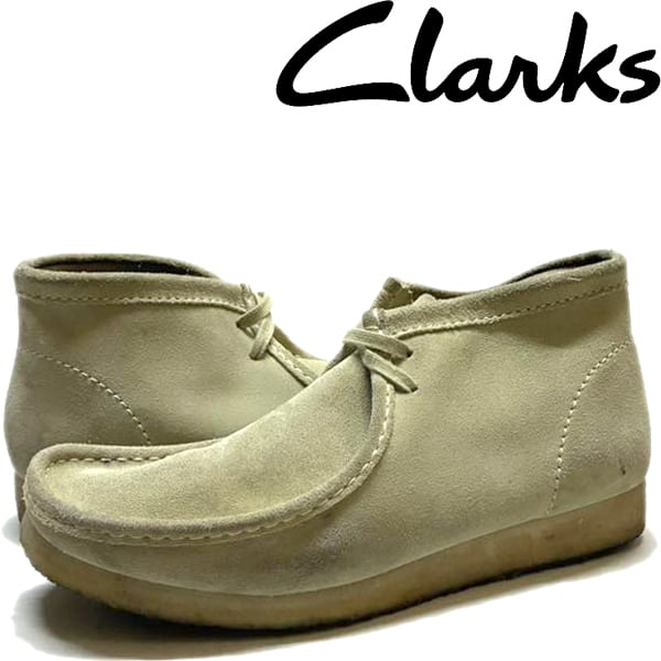 1点物◇クラークスCLARKSワラビーブーツ革靴スエードレザーシューズ