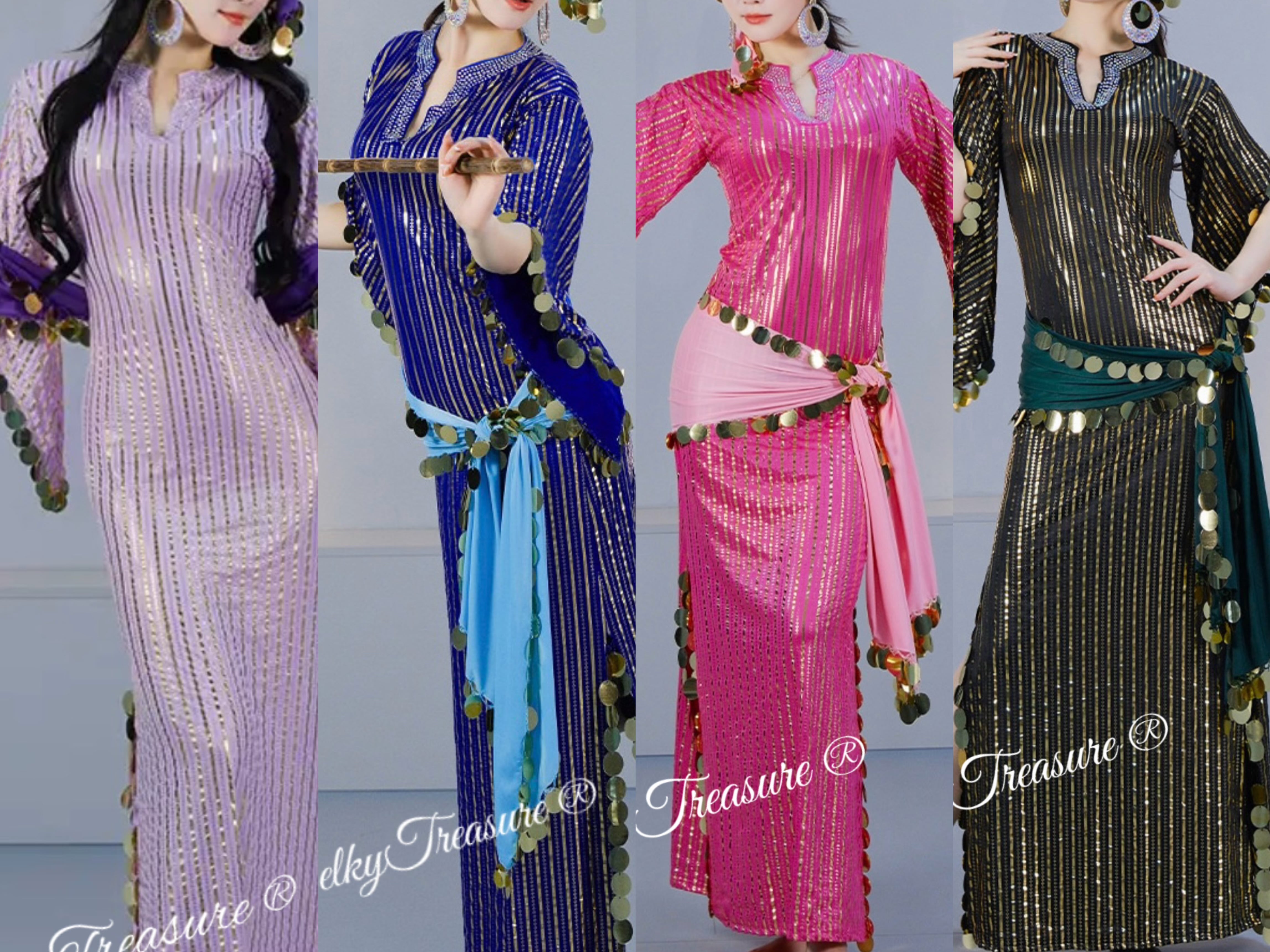 ベリーダンス バラディドレス 4カラー BQ T5095 202512 | Belly