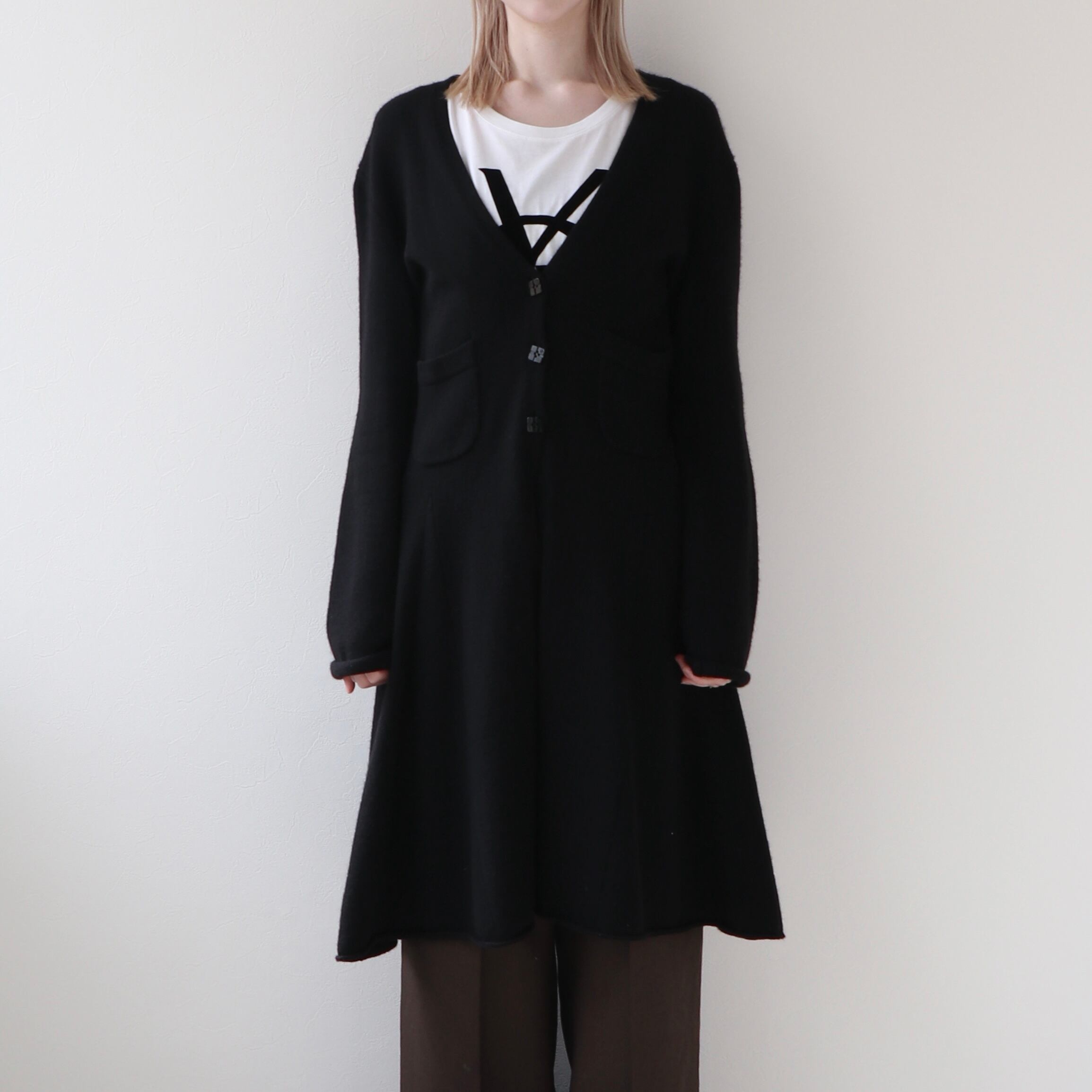 CHANEL ロングカーディガン ブラック シャネル