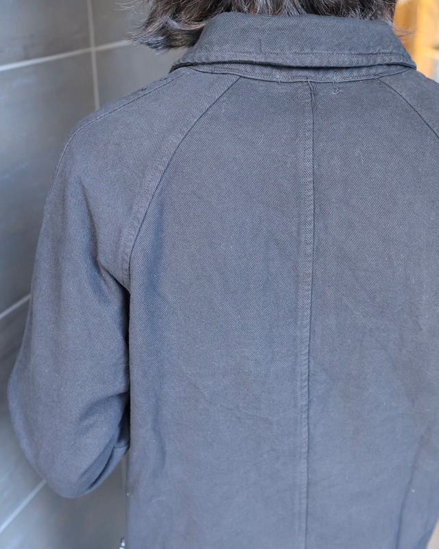 raglan sleeve half jacket