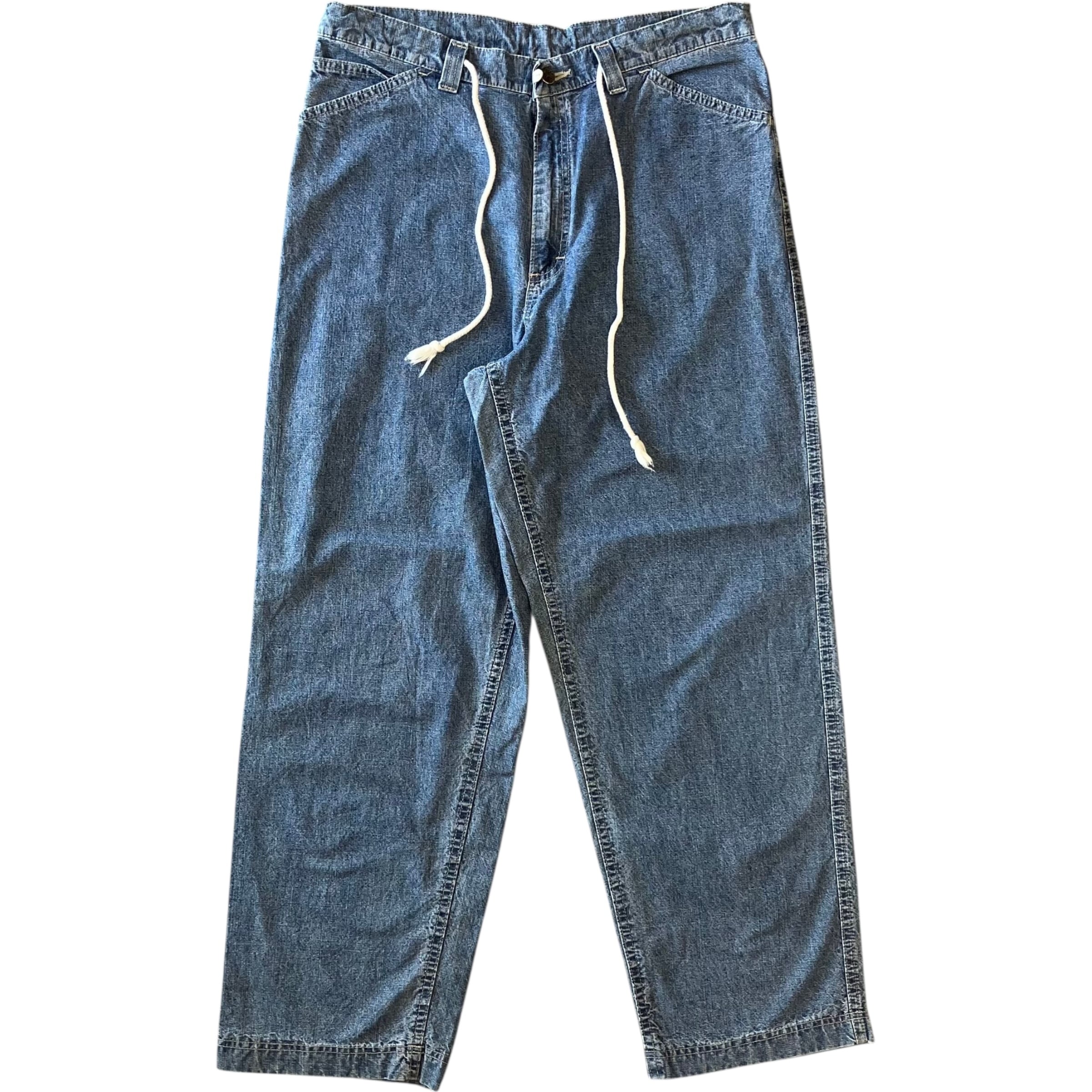 《実寸W34L30》Lee 90s デニムパンツ ドローコード No.1684