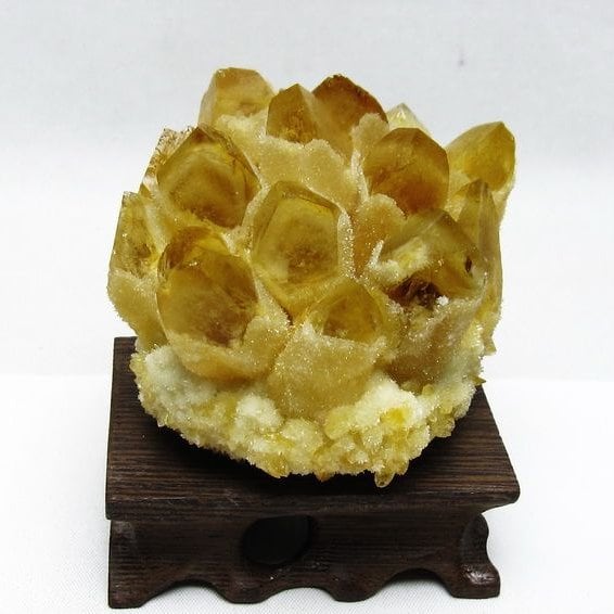 シトリン クラスター シトリンクォーツ 原石 台座付属 一点物 182-8451