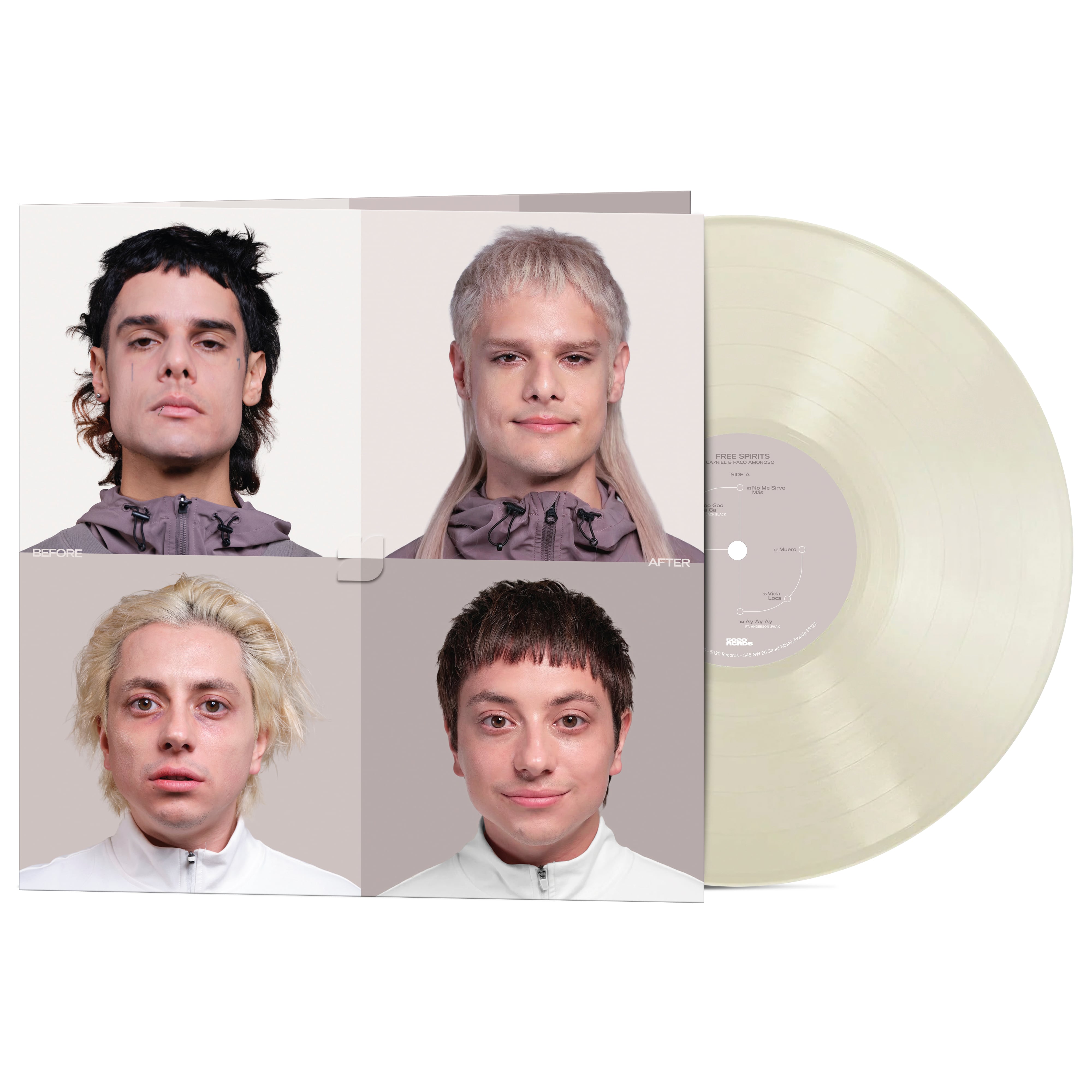 CA7RIEL & Paco Amoroso / FREE SPIRITS(Ltd Milky Clear LP)