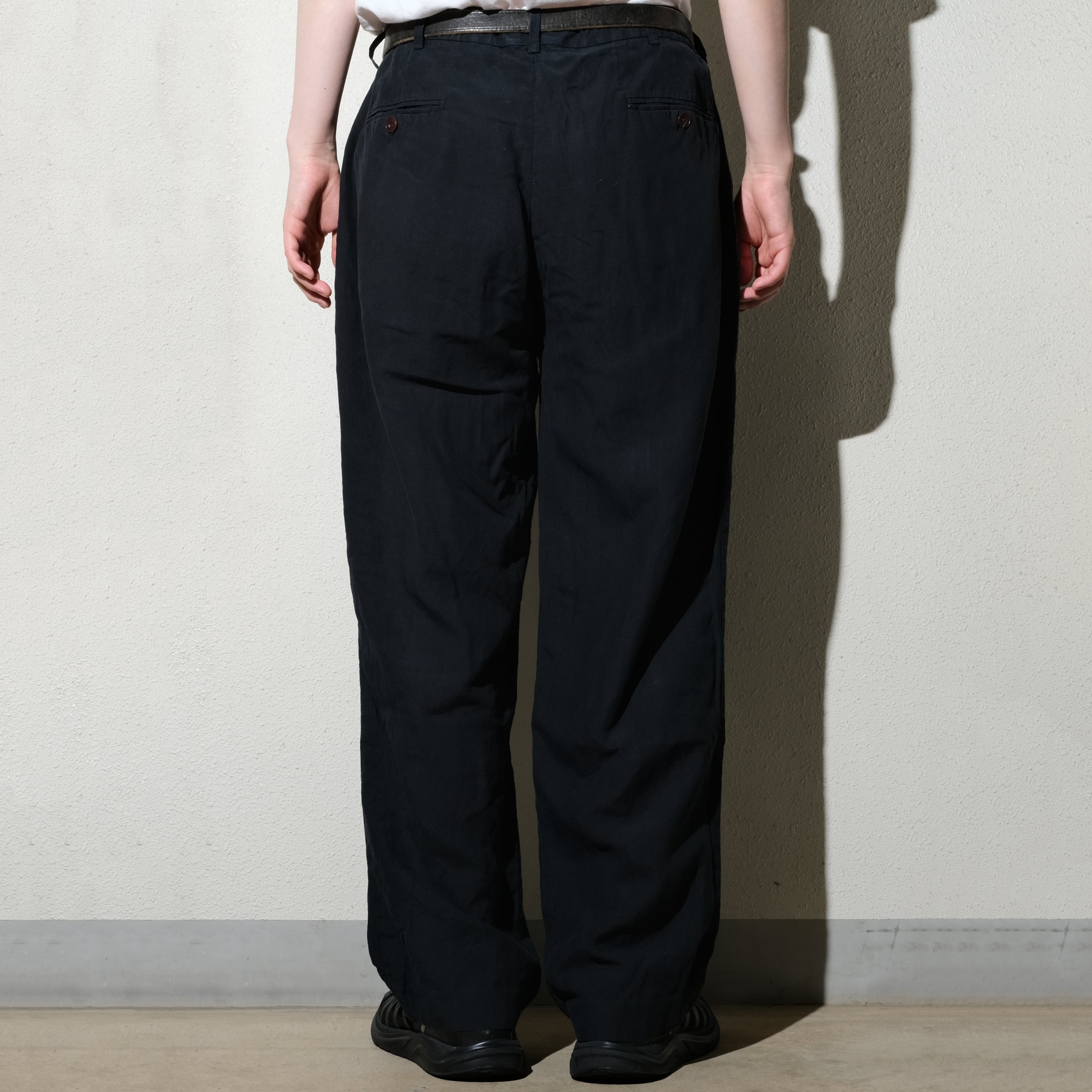 Polo by Ralph Lauren silk/linen black slacks [37.5x29] | goodbuy