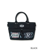 【直営限定ITEM】-TYPE E- パッチ×ペイントコンパクト3wayバッグ (BLACK)　CQ-49501H