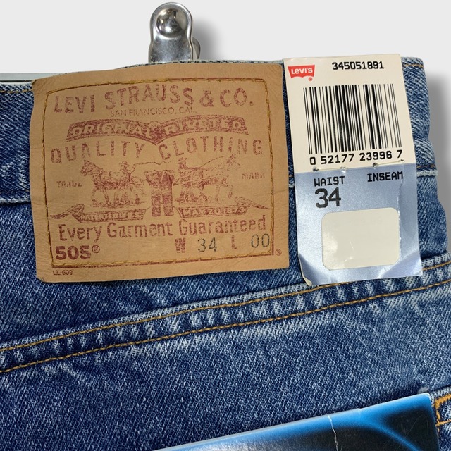 Deadstock Levi's 505 デニムショーツ　90s W34
