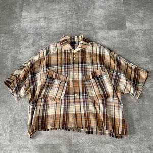 open collar shirts check
