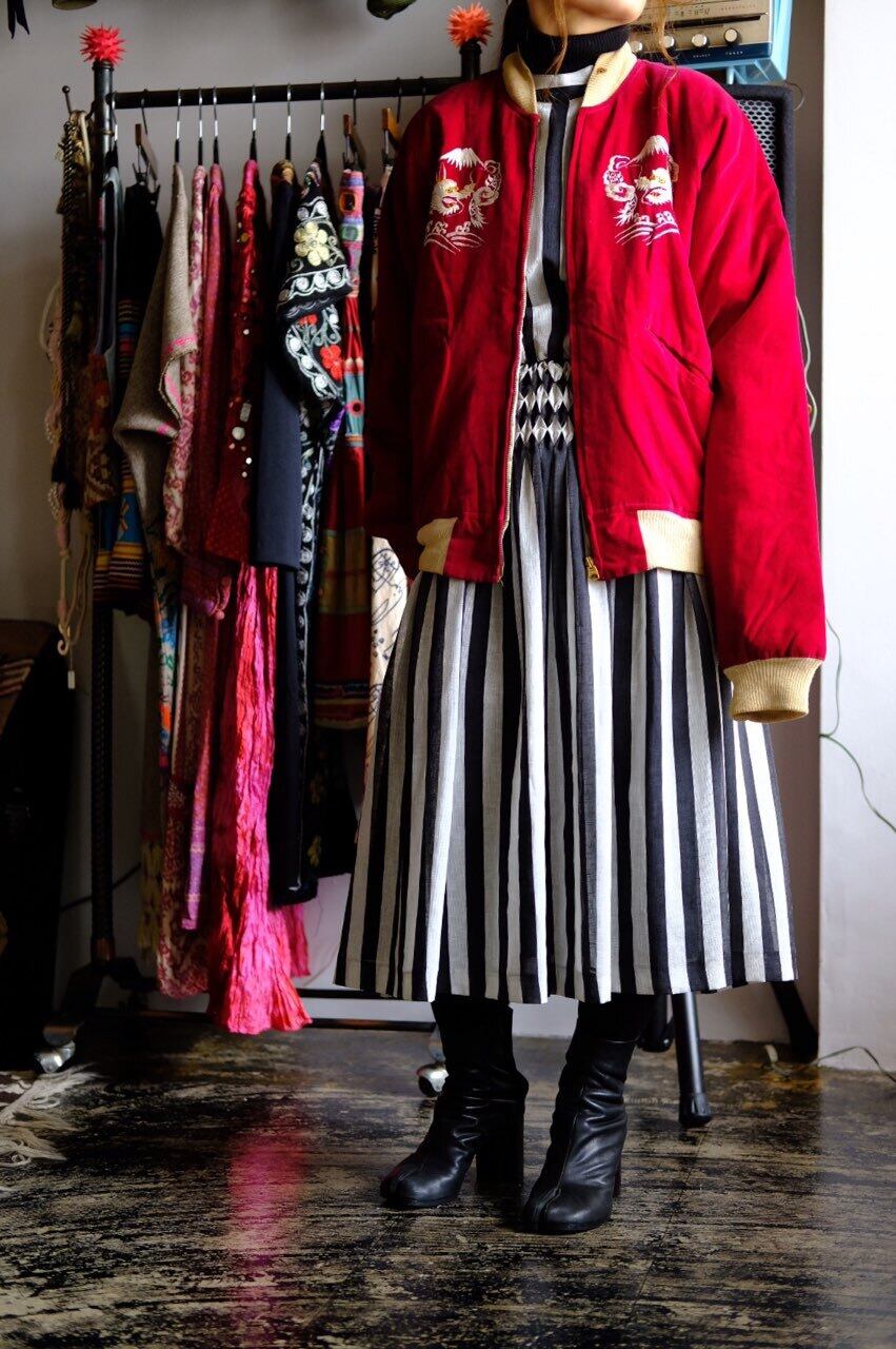 50s-60s 別珍 souvenir jacket | 8 1/2 hakka nibunnoichi