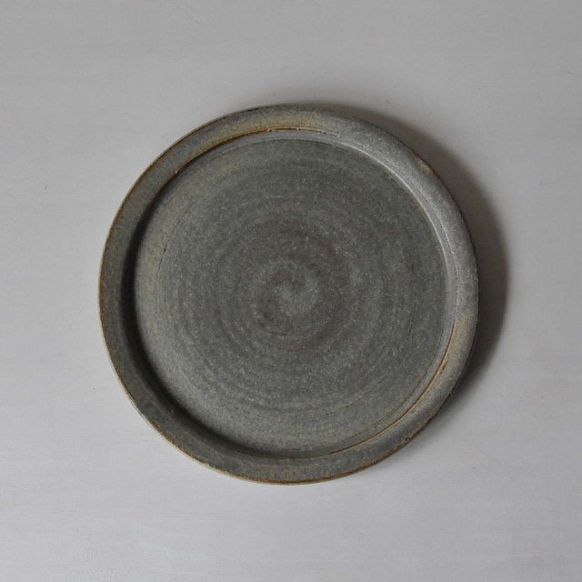 吉永哲子6寸リム皿 さびあさぎ（キ）