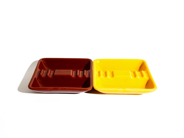 (Mustard)Ceramic Ashtray or Accessory Holder