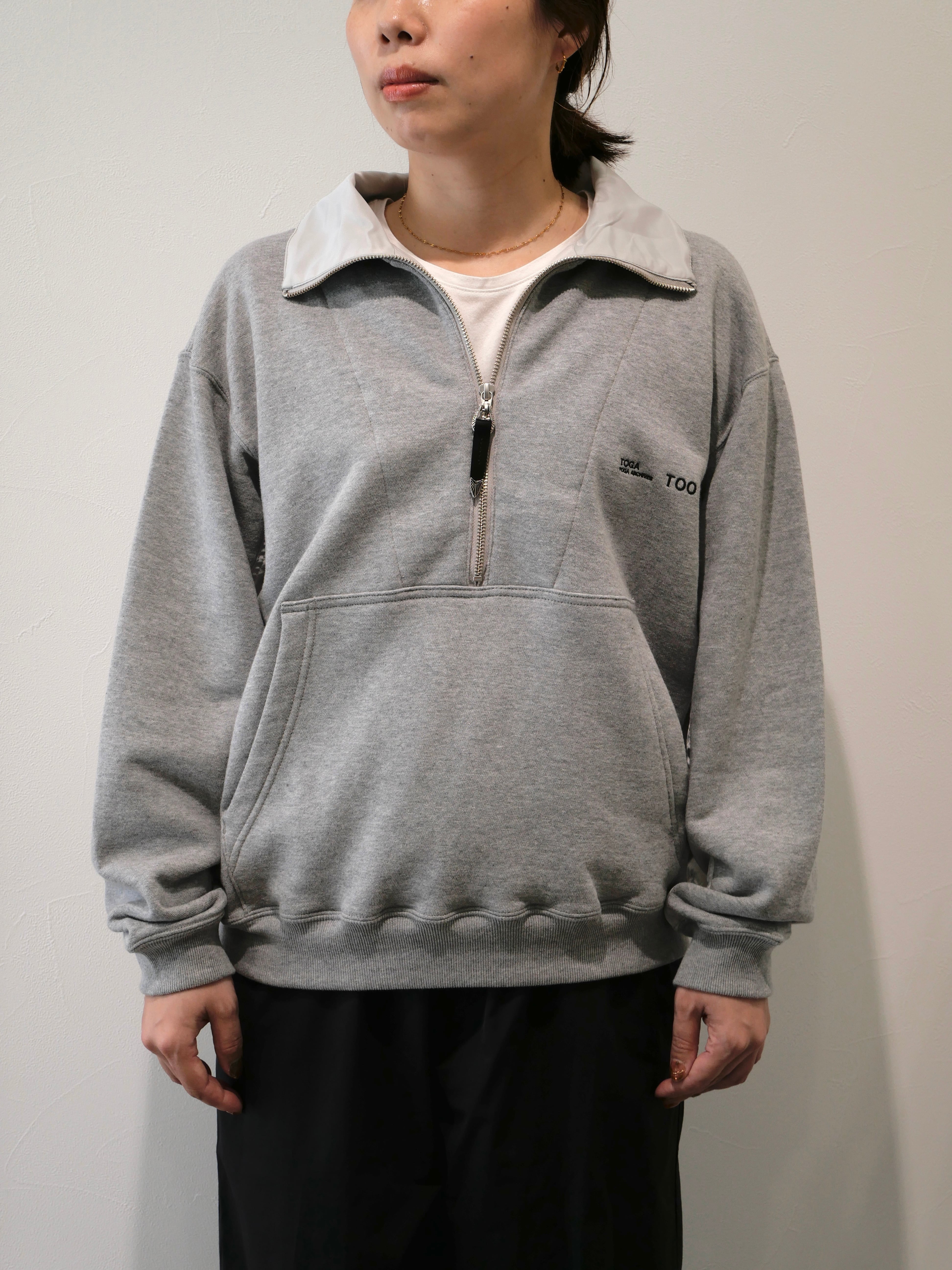 TOGA TOO HALF ZIP NYLON SWEATSHIRT | CONSTRUCT1