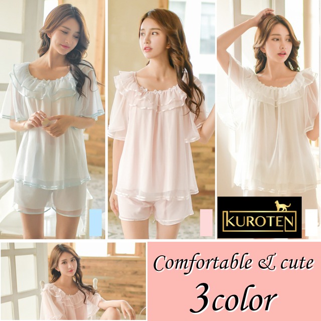 コットンシルク（夏用）np-004 【送料無料】セクシーランジェリー ナイトパジャマ ネグリジェ 