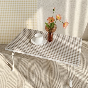 gingham check folding table 2colors / ギンガムチェック 折り畳み式 テーブル 韓国