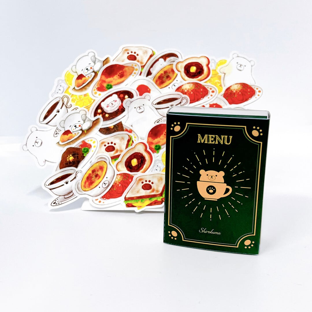 文具女子博 Shiratama. BOXフレーク お食事(シール） | nicknk