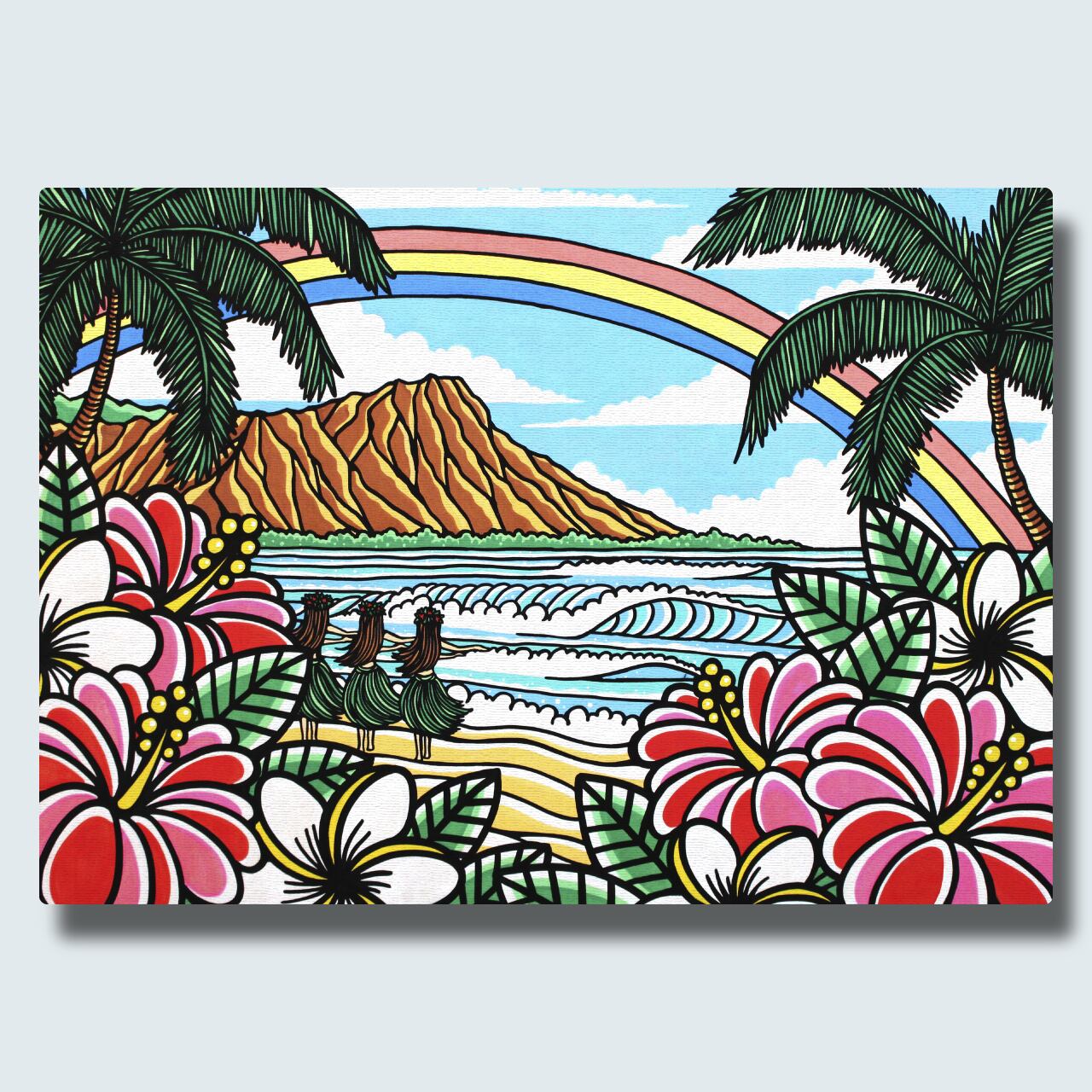 Art Panel（Waikiki Hula Dancers） | TAMO ART GALLERY