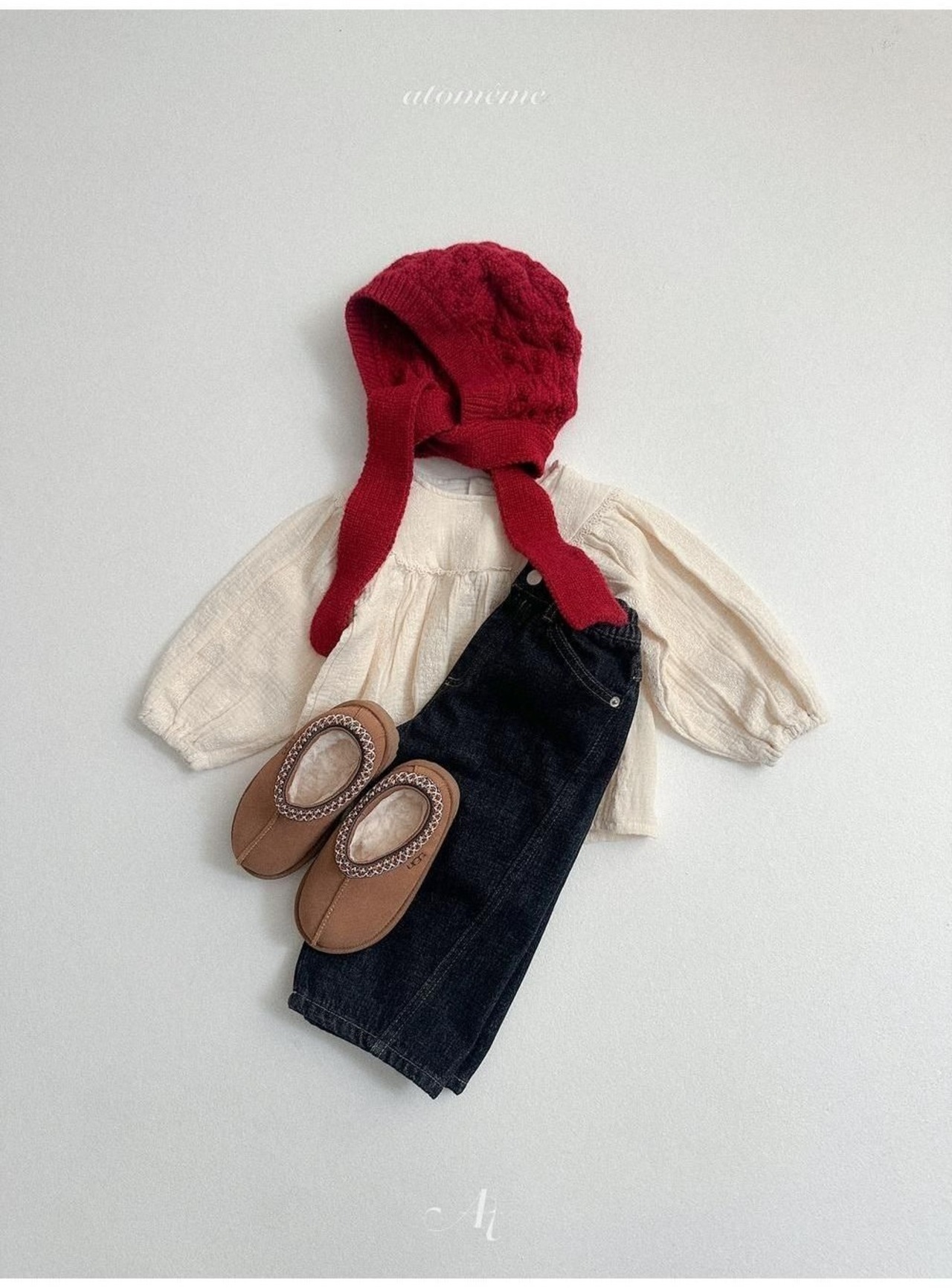 〖取寄〗韓国子供服 / 26winter / atomeme / ヘイブラウス / キッズ *S~XL*
