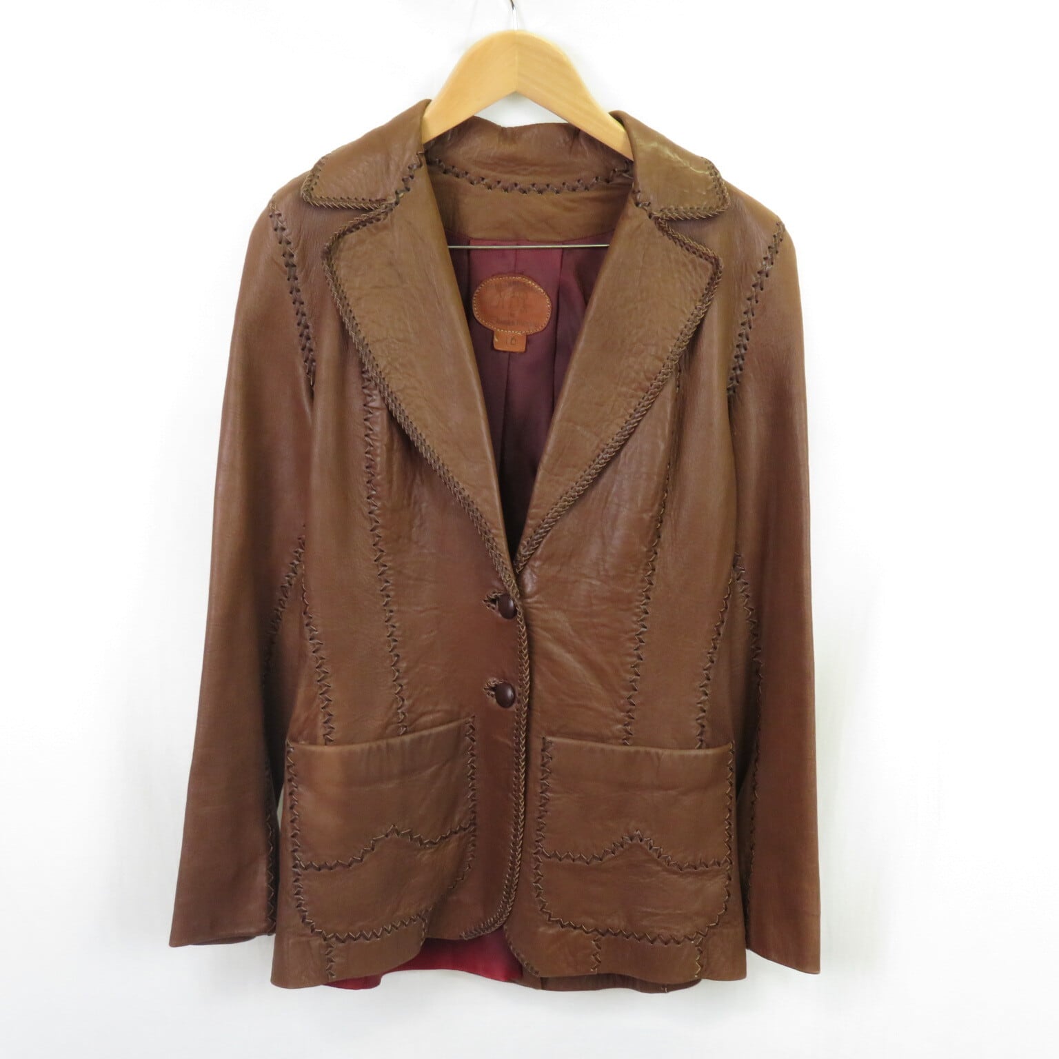 70s North Beach Leather レザークラフト ジャケット sizeレディース10