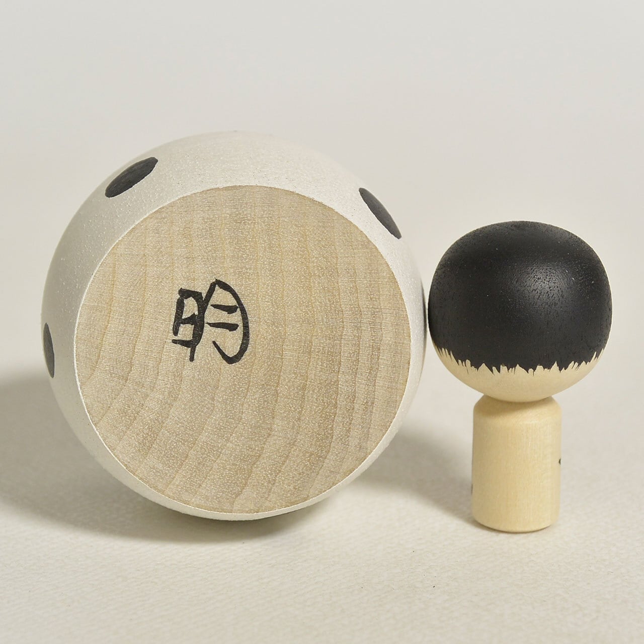 豆大福ちゃんこけし 約1.5寸 約4.5cm 鈴木明 工人（作並系）#2412