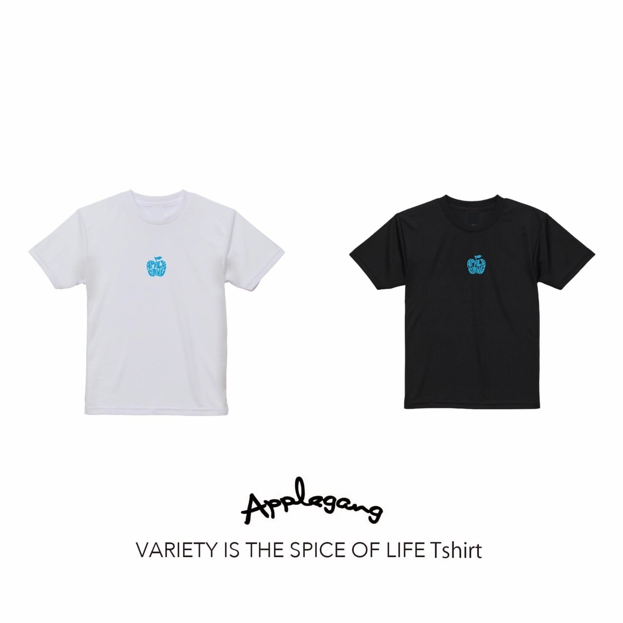 VARIETY IS THE SPICE OF LIFE Tシャツ ターコイズ | APPLEGANG