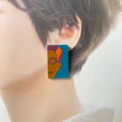 【diabo a quatro ディアボ ア クアトロ】ピアス スクエア CAT & WOMAN