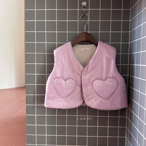 RAKER［取寄］heart pocket vest 25winter