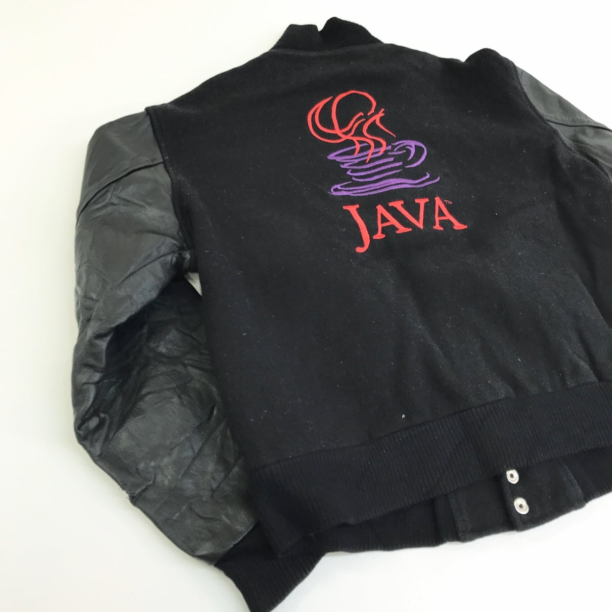 MacMurray 90s USA製 ビンテージ スタジャン ジャケットMA-1 MAC MURRAY 90年代 USA製 袖革スタジャン ベースボール ジャケット