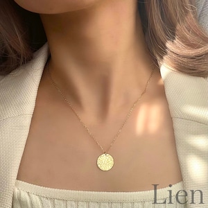 シンプル コイン メダル トップ ネックレス◆つけっぱなし!ＯＫ　316Ｌ サージカルステンレス　Lien