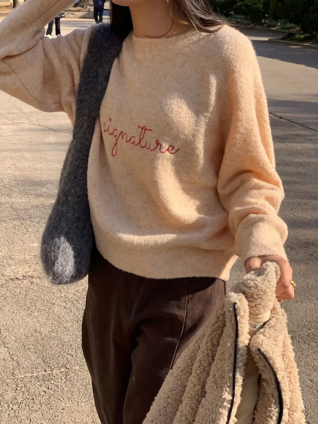 (予約) signature / Hour knit 3color