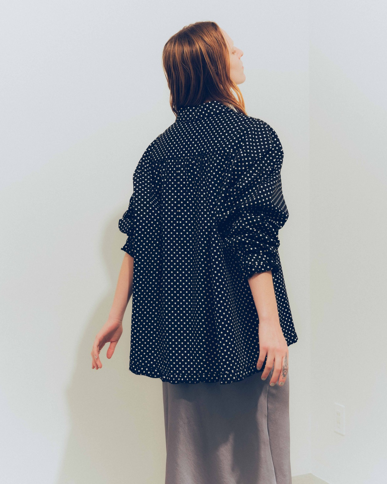 NICK GEAR  Dot Gather shirt