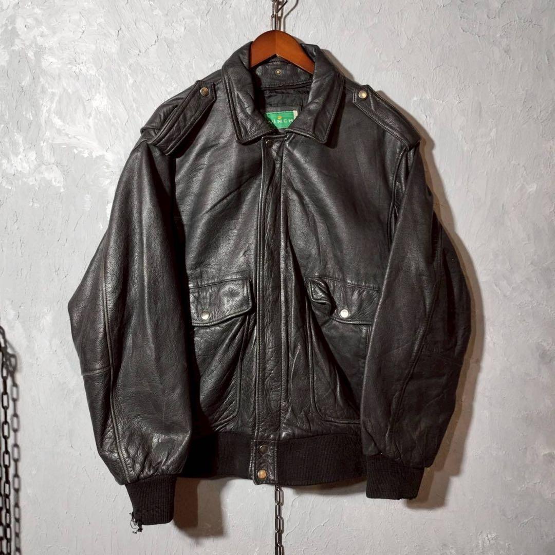 70s sears ダブルライダースジャケット レザージャケット lenzip 70