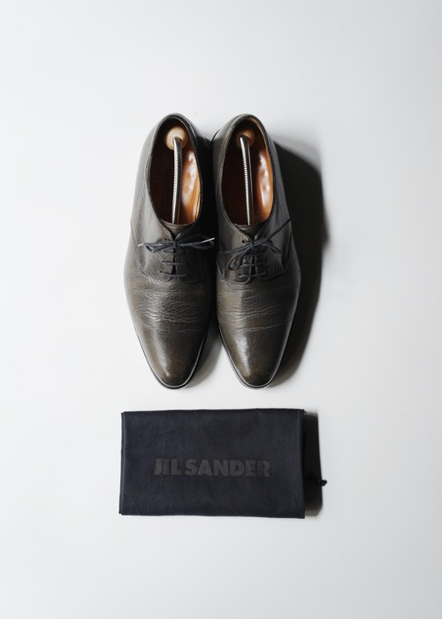 00’s JIL SANDER plane toe lace up leather shoes