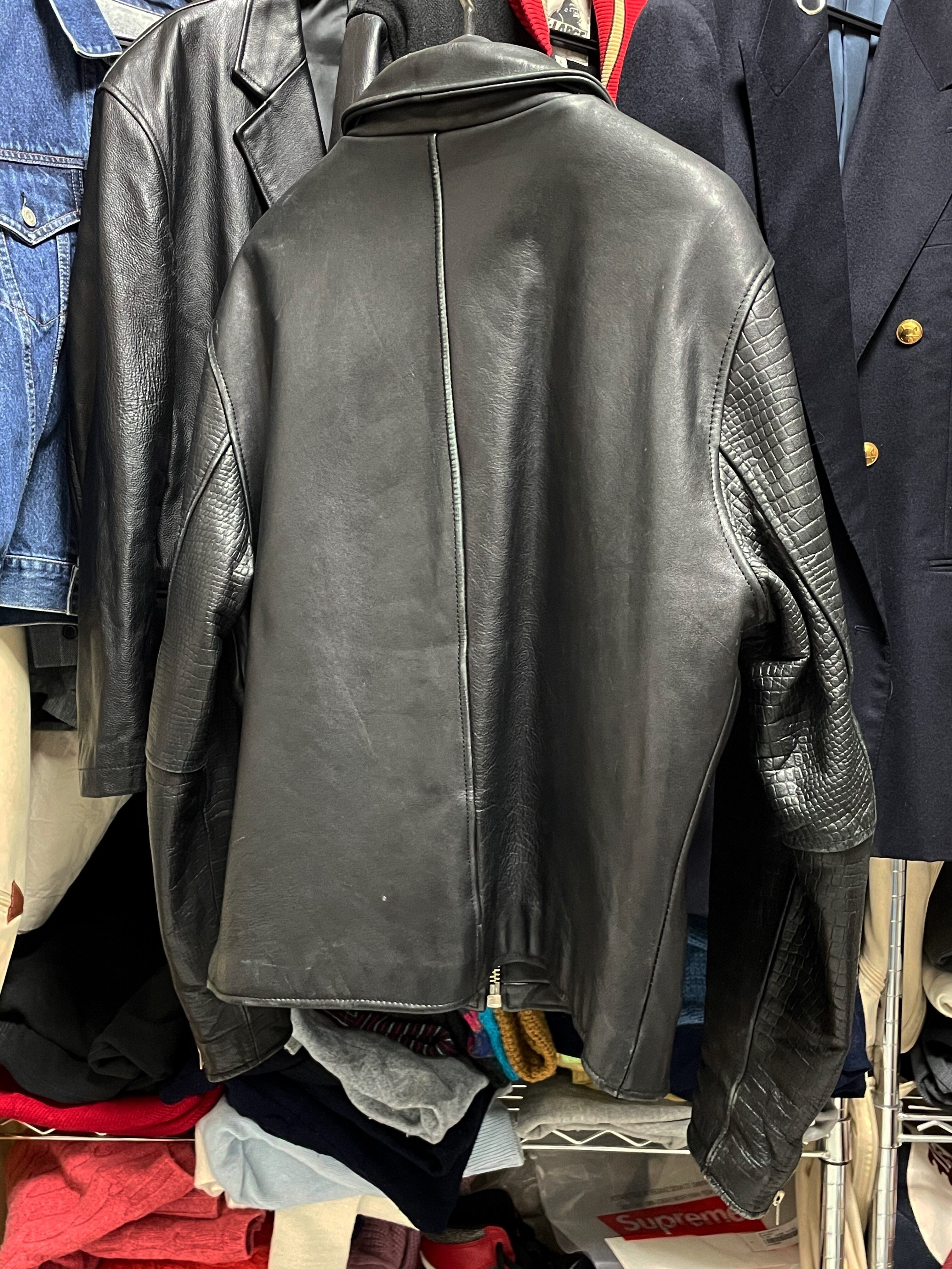 VINTAGE Wind Armor レザージャケット ライダースジャケット シングル 