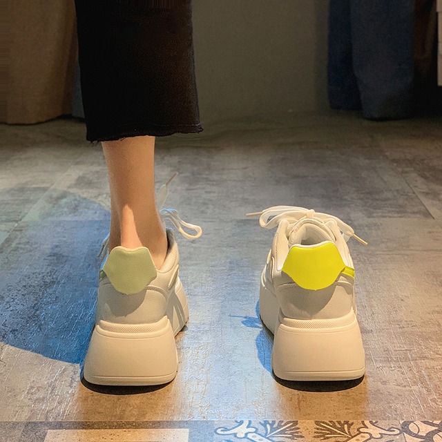 ホワイトサマーレッドカジュアル 靴 シューズ レース スニーカー ストリート 夏物 レースアップ フェイクシューズ25026075765