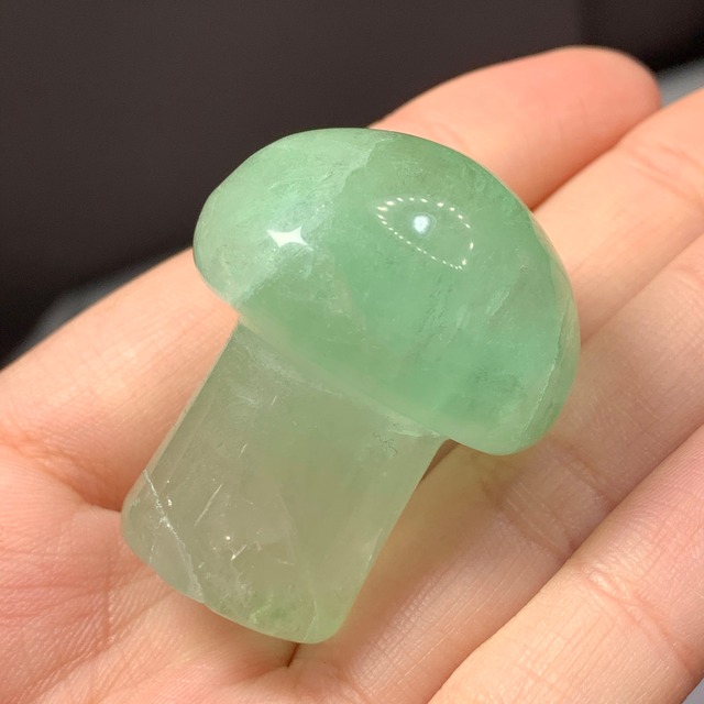 13.透明度有り✩キノコフローライト置物