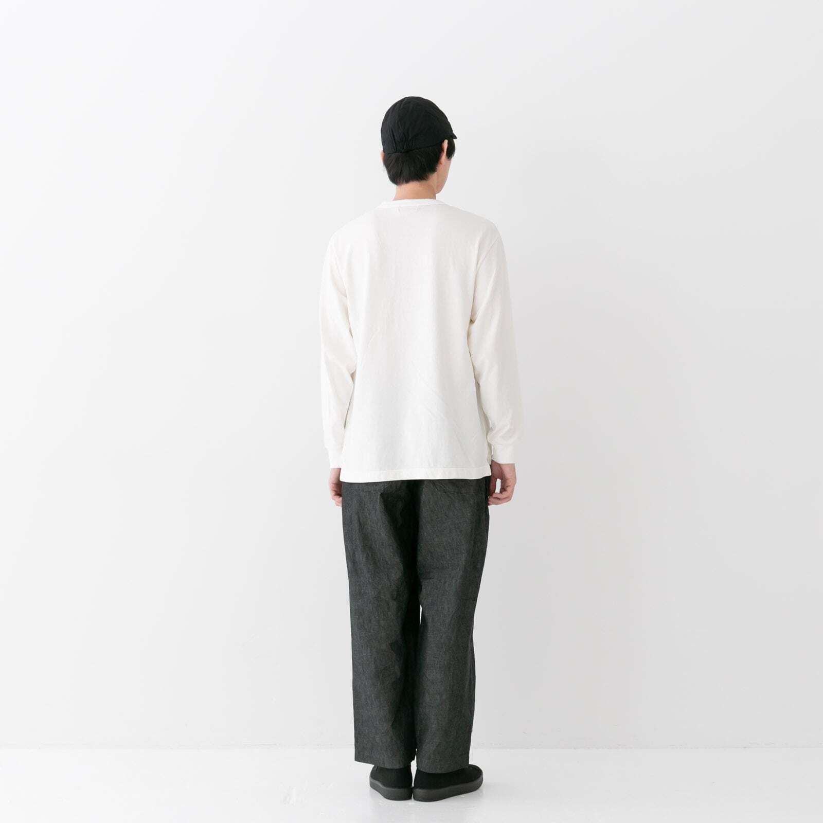 リネン RINEN 20/1オーガニック天竺 クルーネック(R19508)全4色