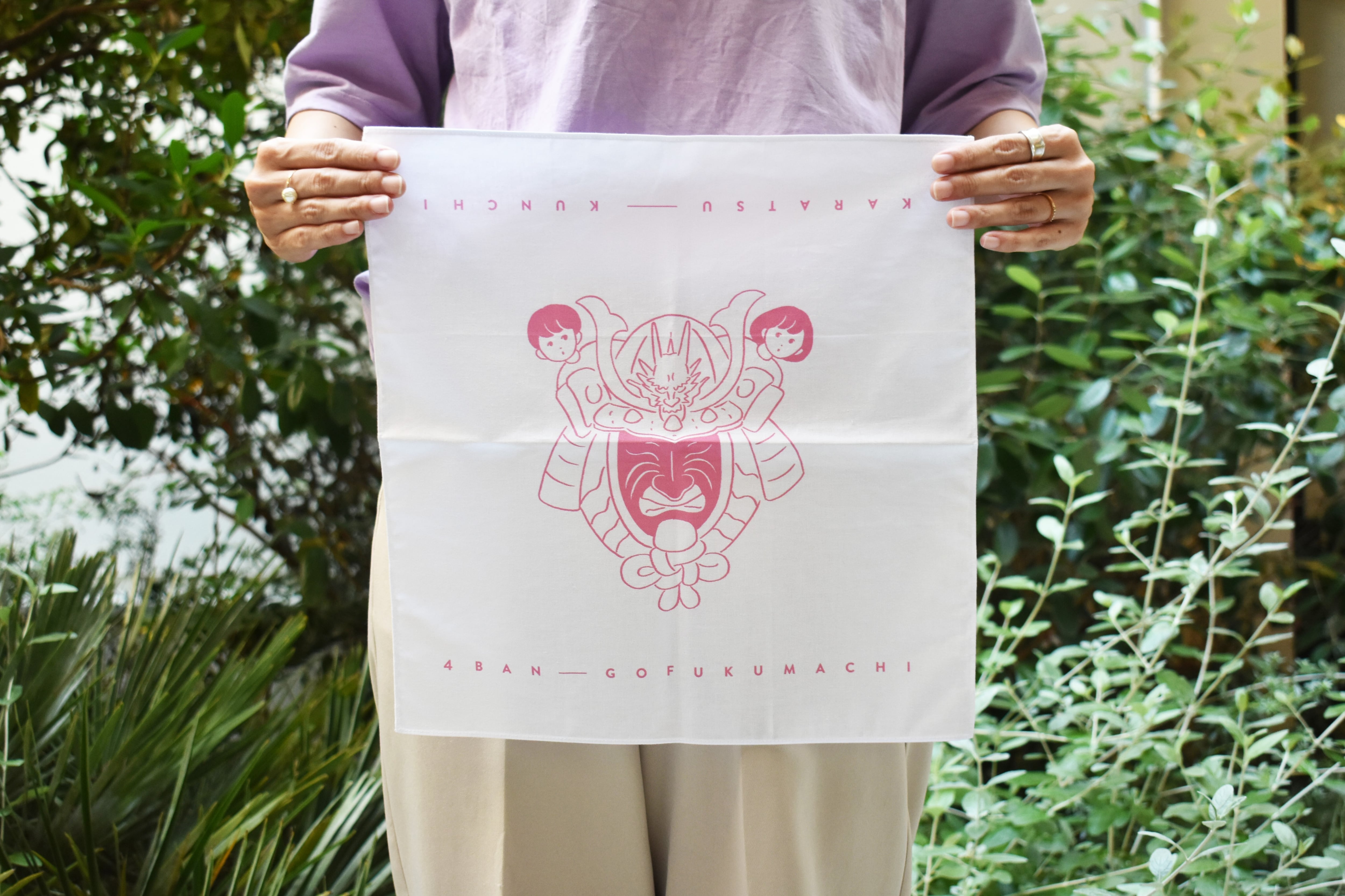 【深川優コラボ】くんちハンカチ x 4番曳山 呉服町「源義経の兜」