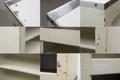沼津店】レトロ スチール キャビネット 収納 ラック 消毒器