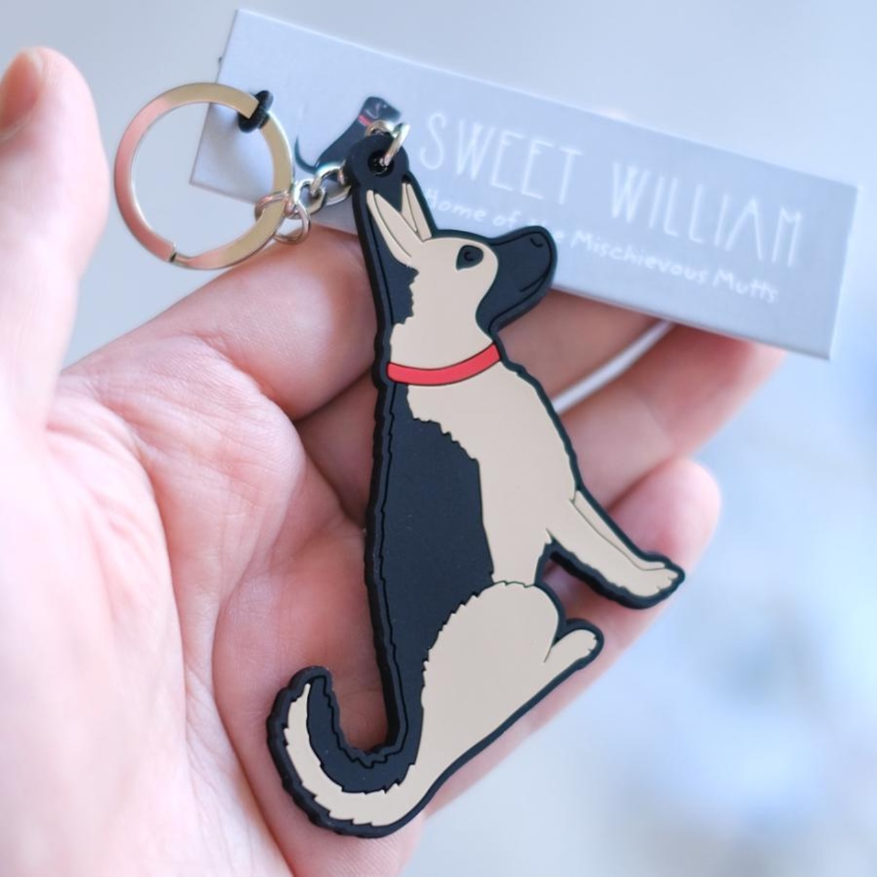 Sweet William スウィートウィリアム キーホルダー 犬 キーリング グッズ ラブラドール ダックスフンド フレンチブルドッグ ジャックラッセル ホワイトテリア