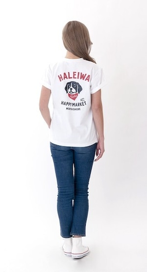 【ハレイワ / HALEIWA HAPPY MARKET】大人気!ハワイアンTシャツ Aloha ドッグ Tシャツ ホワイト
