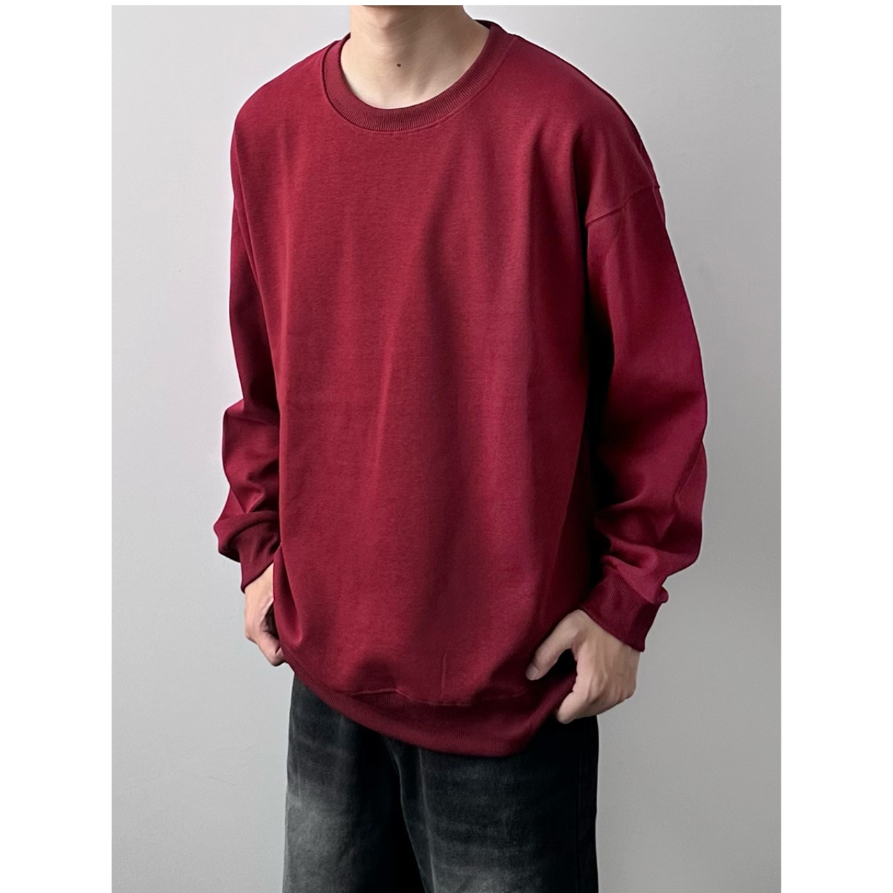 ラウンドネック ロングスリーブTシャツ af0092