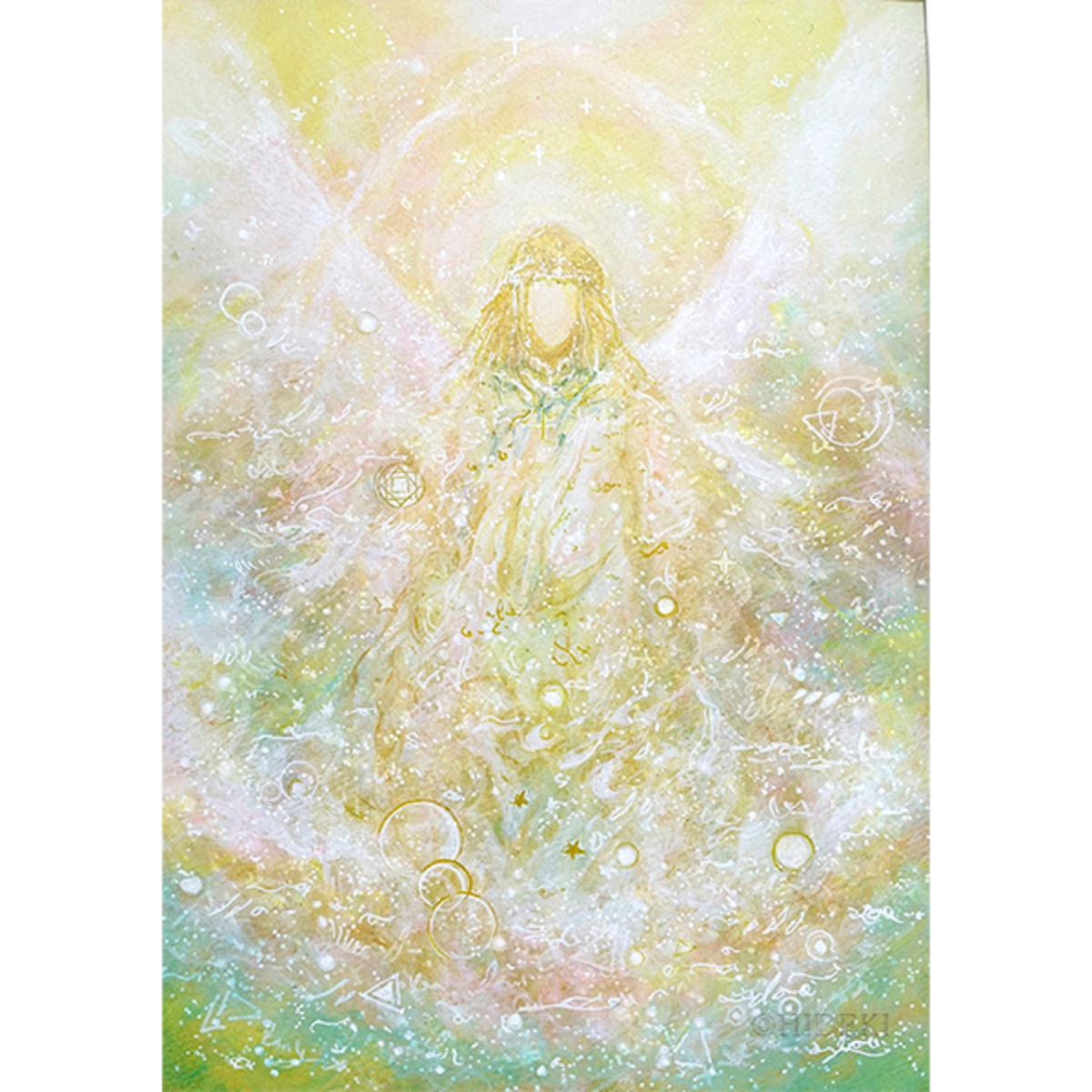 天使画 あなたの肖像画 アクリル画原画 | ヒーリングアート販売 HYM PLANET