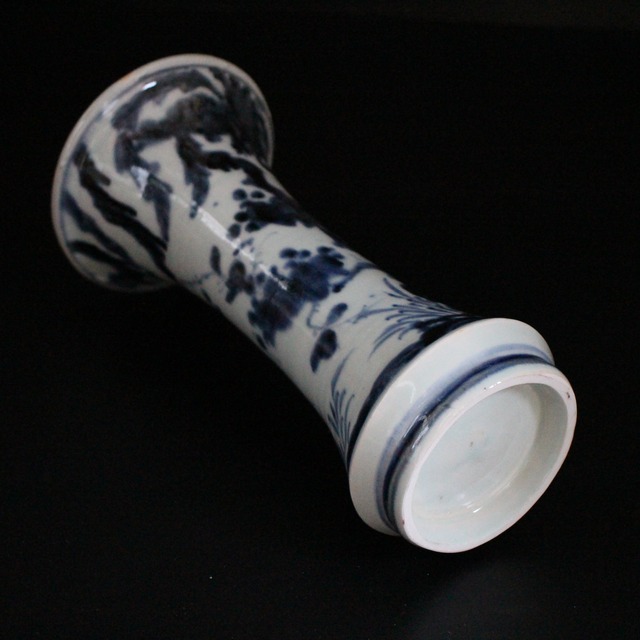 AS古伊万里　岩柘榴　花瓶（江戸中期）